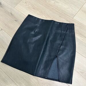 Superdown Trinity Faux Leather Skirt